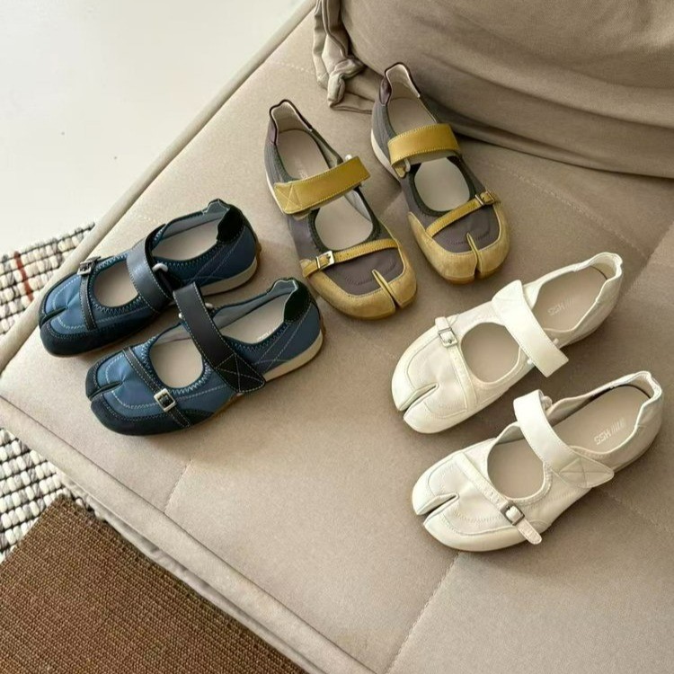 Women Shoes For Walking - Women Split Toe Mary Jane Shoes
