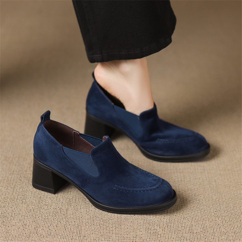 Women'S Shoes Navy Blue - New Spring/Autumn Sheep Suede Women Shoes
