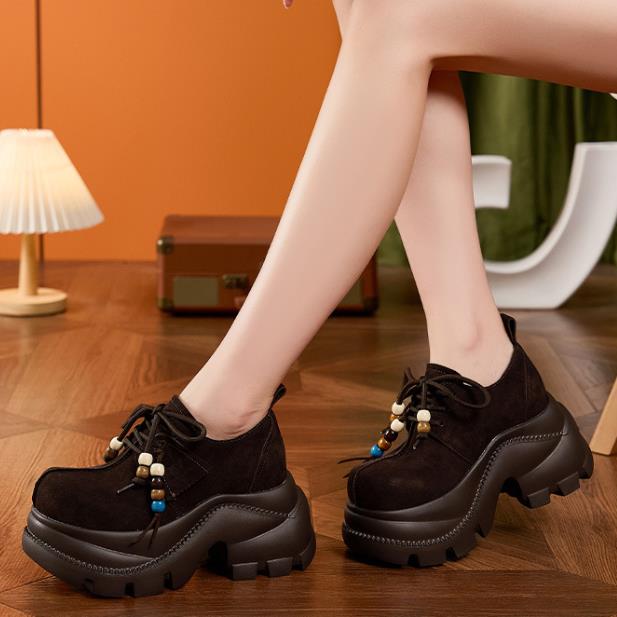 9cm Top Quality Genuine Leathe - огляд і ціна Women Shoes Casual