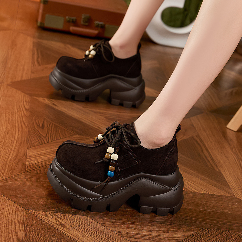9cm Top Quality Genuine Leathe - огляд і ціна Women Shoes Casual