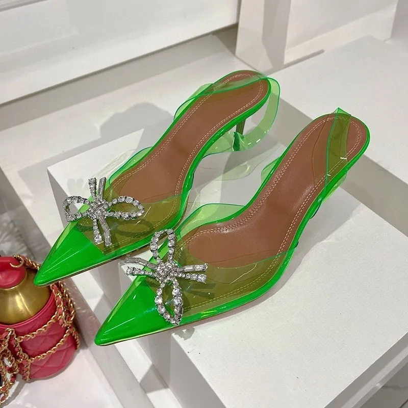 Pointed Toe Clear PVC Thin Hig - огляд і ціна Clear Strap Heel