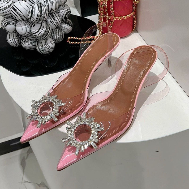 Pointed Toe Clear PVC Thin Hig - огляд і ціна Clear Strap Heel