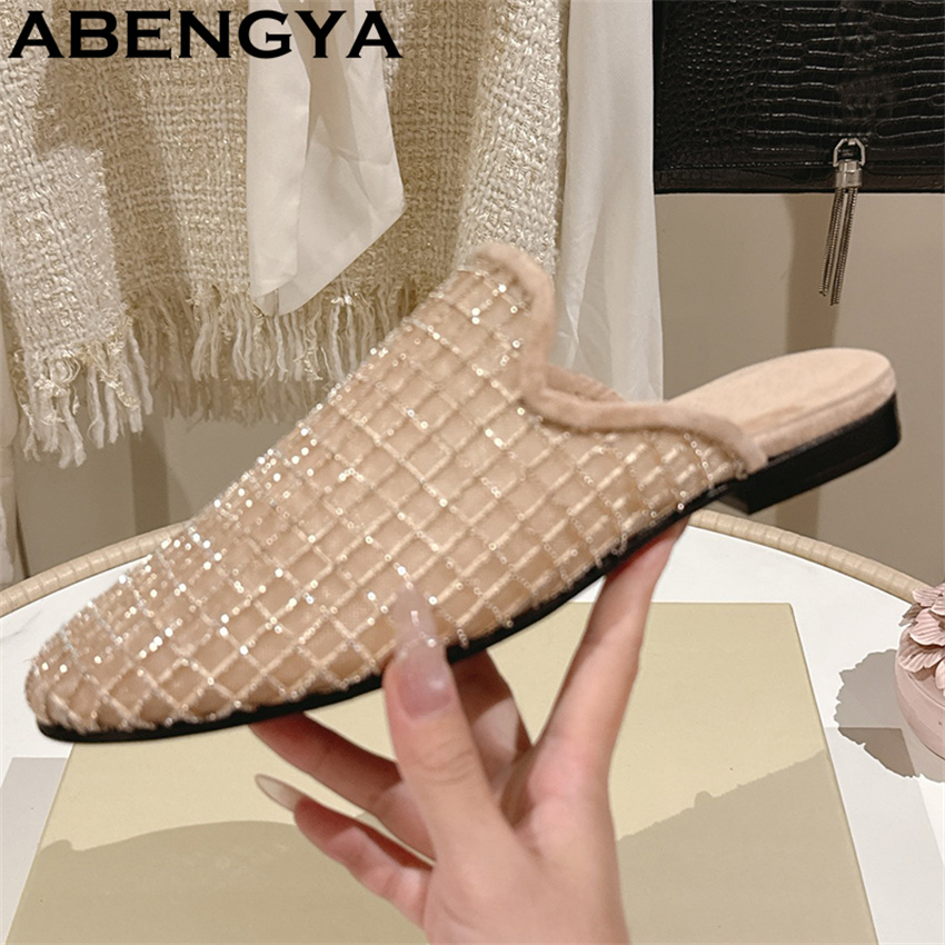 Shiny Lace Mesh Round Toe Flat - огляд і ціна Women Shoes For Walking