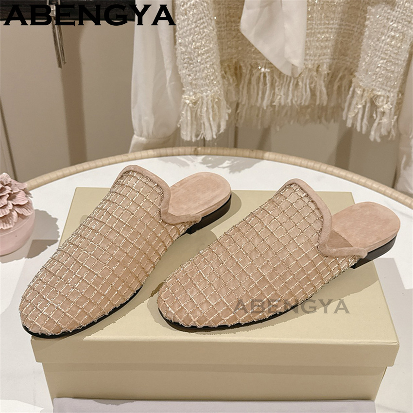 Shiny Lace Mesh Round Toe Flat - огляд і ціна Women Shoes For Walking