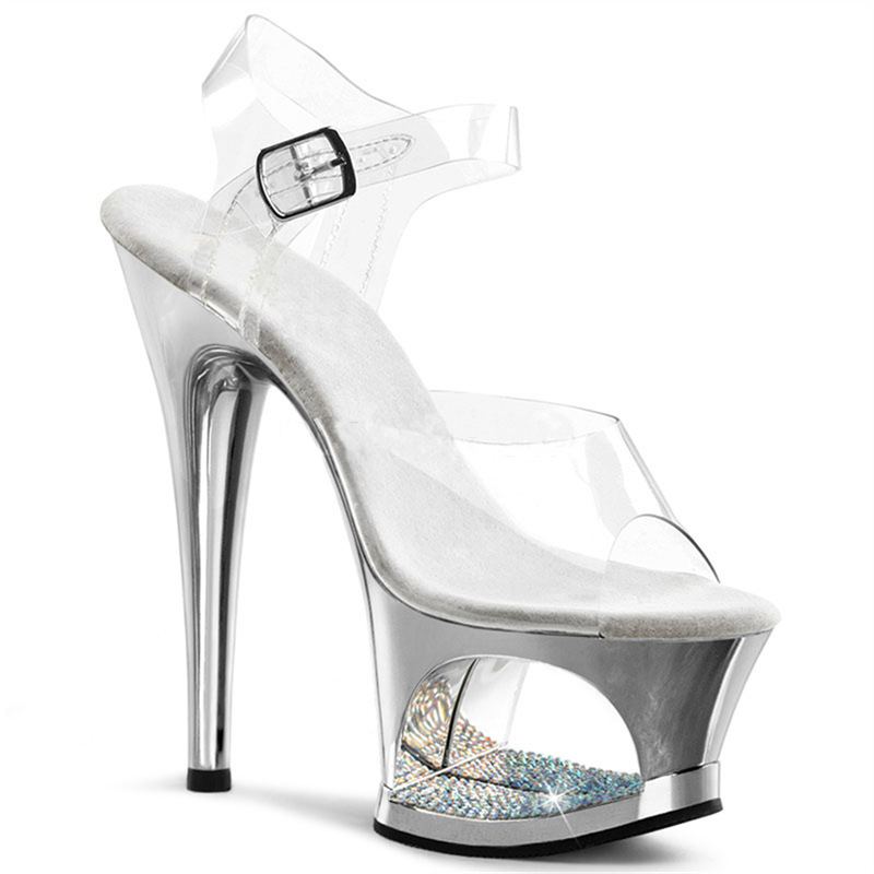Pink Hollow Out Platform Stile - огляд і ціна Clear Strap Heel