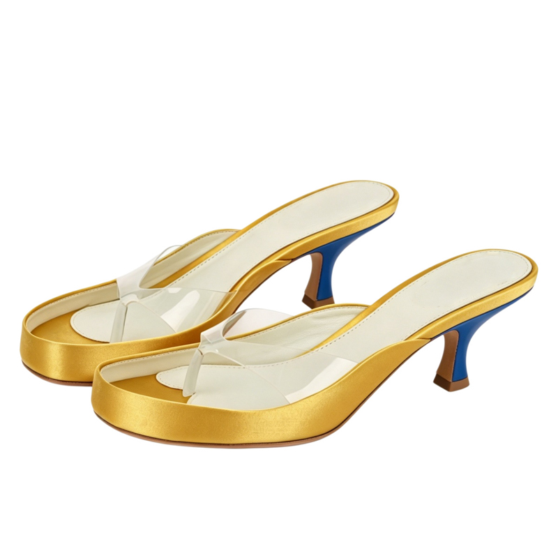 Clear Pvc Strap Thong Cat Heel - огляд і ціна Clear Strap Heel