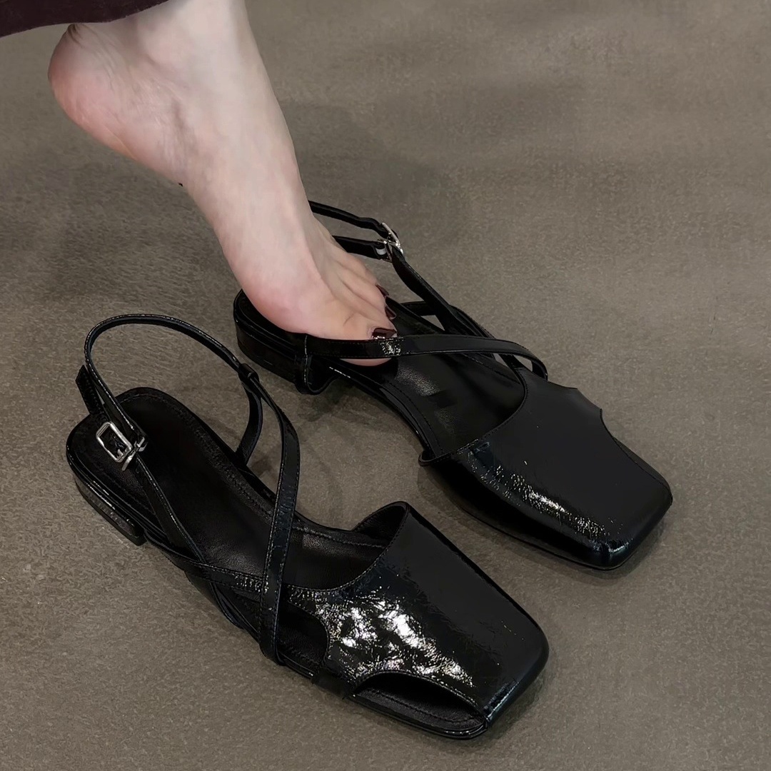Fashion Patent Leather Sandals - огляд і ціна Women Shoes For Walking