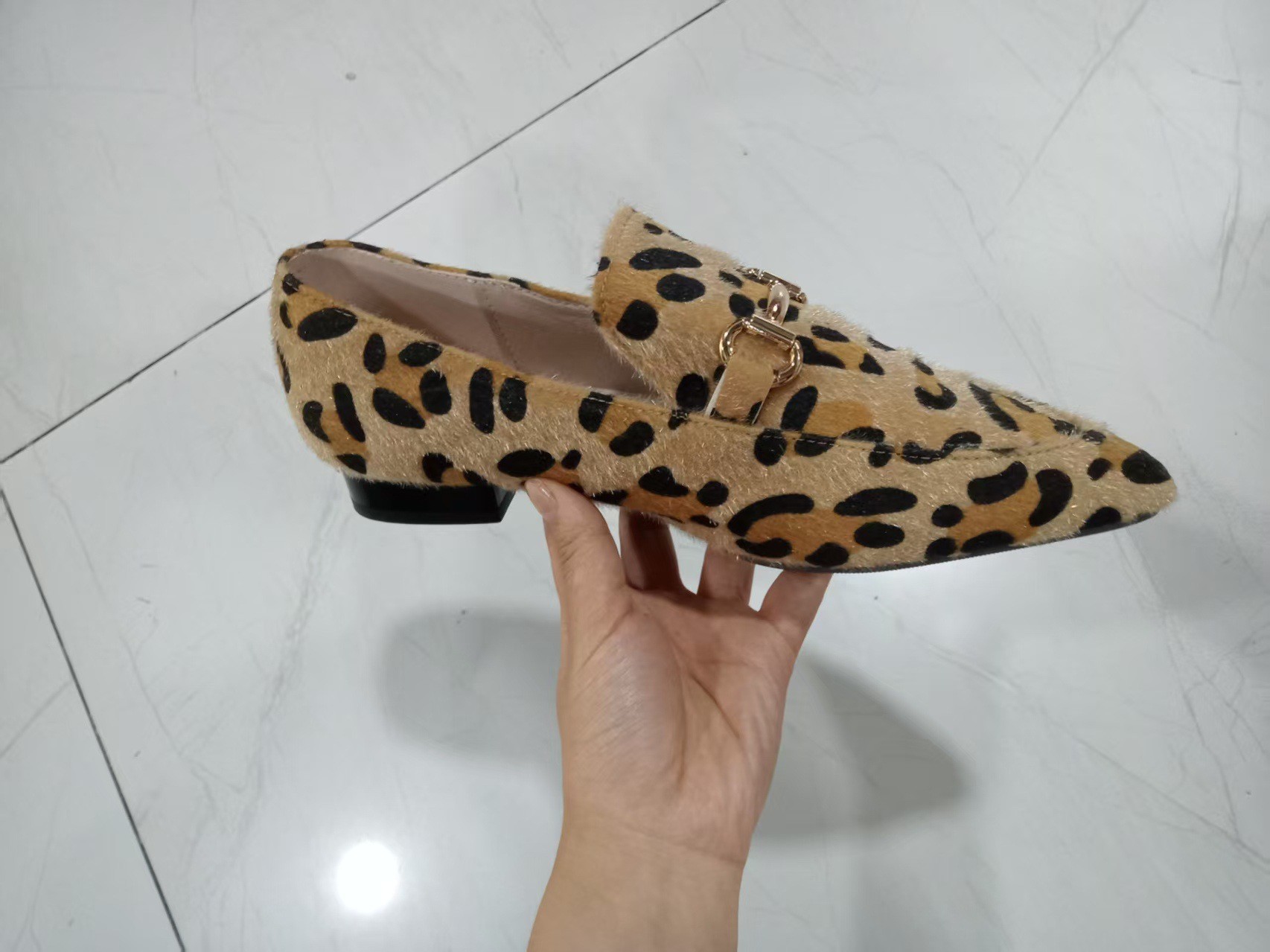 Large Size 40-43 Leopard Print - огляд і ціна Square Toe Mule