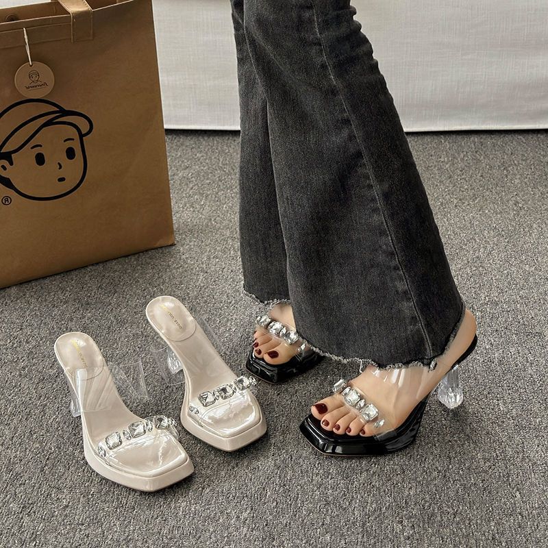 Women One Strap Sandals Summer - огляд і ціна Clear Strap Heel