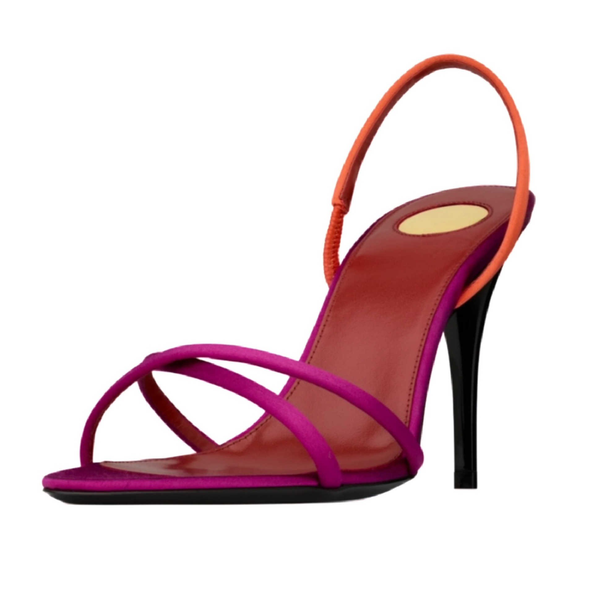 Women's Color Block Satin Cris - огляд і ціна Square Toe Mule