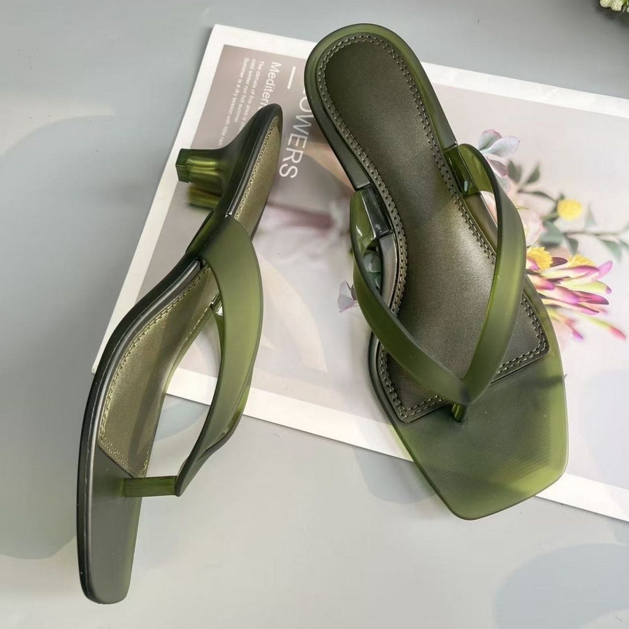 Korean Muted Tone Olive Green  - огляд і ціна Square Toe Mule