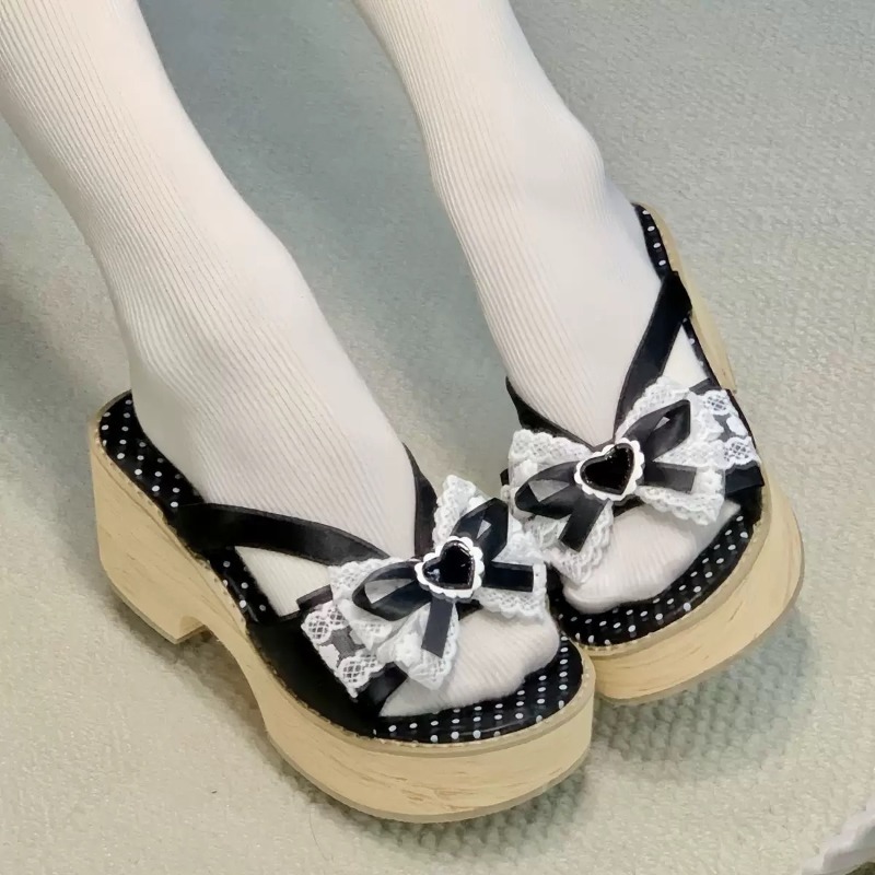 Sweet Bow Wood Grain Thick Bot - огляд і ціна Square Toe Mule