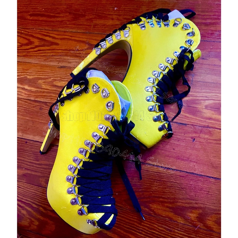 Yellow Strappy Blue Suede Squa - огляд і ціна Women'S Shoes Navy Blue