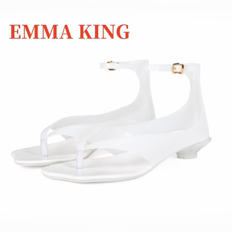 Women's Thong Jelly Sandals,20 - огляд і ціна Clear Strap Heel