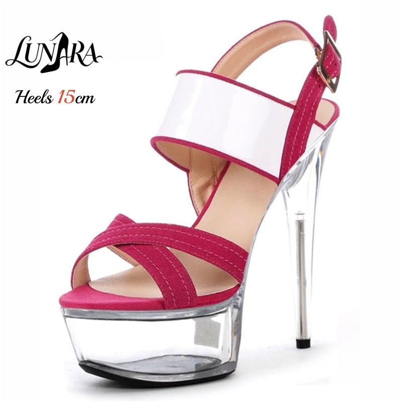 15cm/6Inch Clear Platform Stil - огляд і ціна Clear Strap Heel