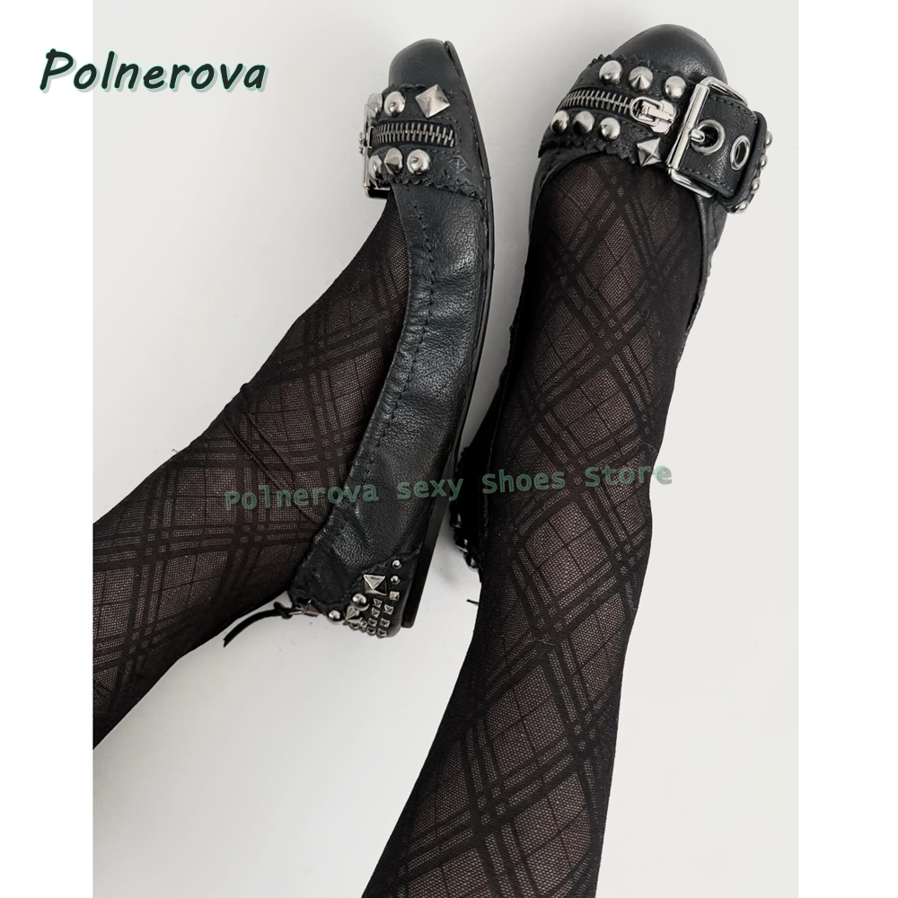 Rivet Belt Buckle Mary Jane Sh - огляд і ціна Women Shoes Casual