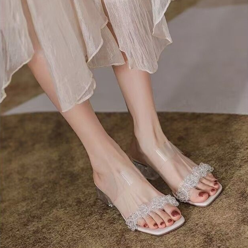 Slides Rhenstone Summer Crysta - огляд і ціна Women Shoes Ysl
