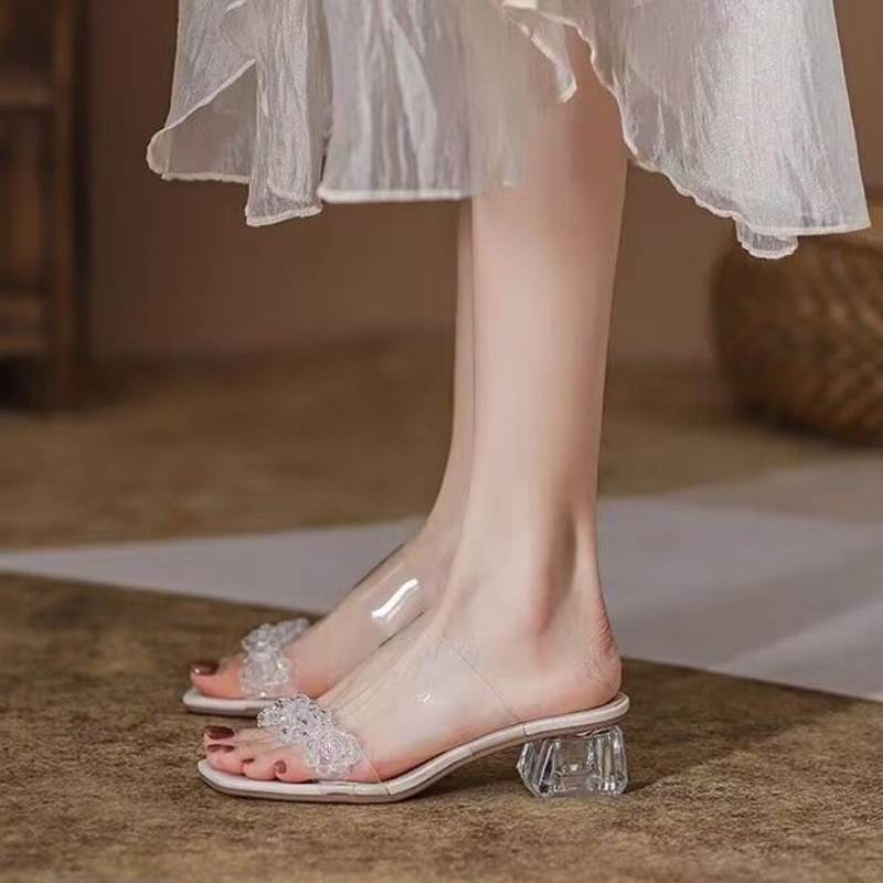 Slides Rhenstone Summer Crysta - огляд і ціна Women Shoes Ysl