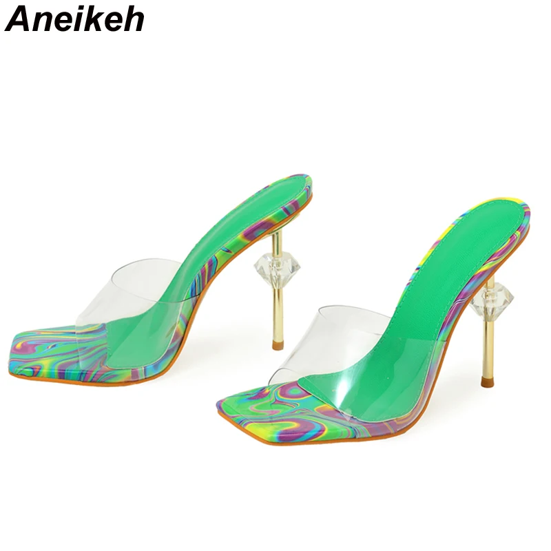 Aneikeh NEW Sexy Strange Trans - огляд і ціна Clear Strap Heel